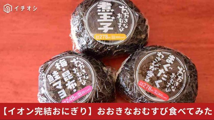 【完結おにぎり】イオンのおおきなおむすびは満足できる？大きさ・コスパを徹底レビュー
