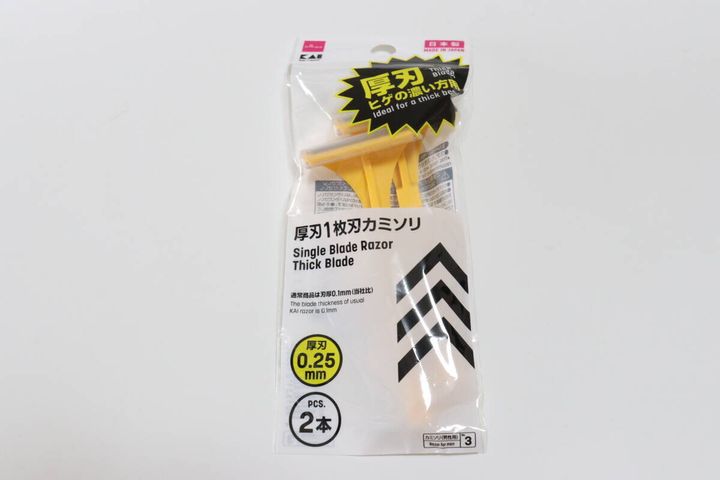 厚刃1枚刃カミソリ パッケージ