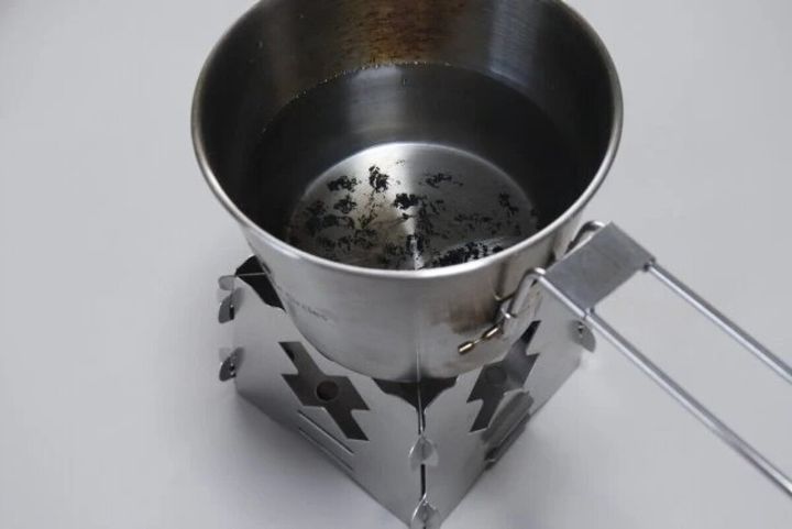 ダイソー ミニ焚火台 使用例