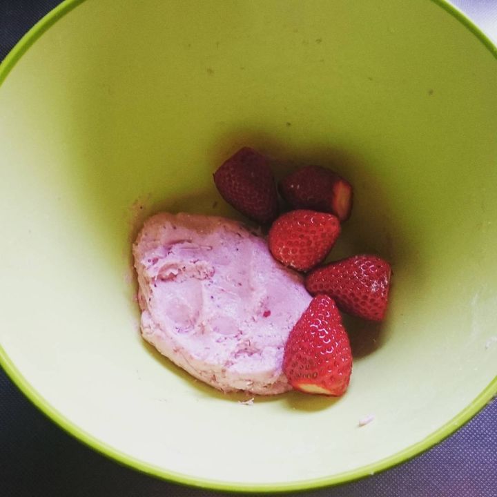 「もちもちいちご餅」レシピ