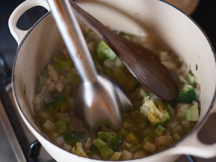 ブレンダーで撹拌