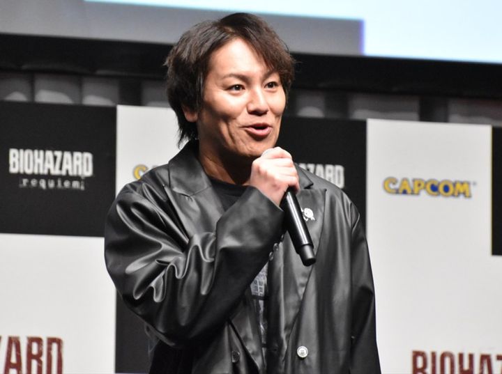 『バイオハザードレクイエム』完成披露発表会に出席した狩野英孝 クランクイン！ width=