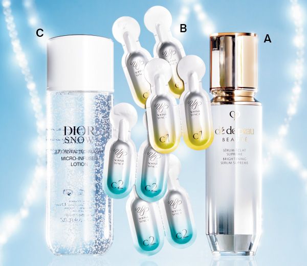 セラムエクラS II／SOFINA SYNC＋ 角層シンクロチューナー／ディオール スノー マイクロ インフューズド ローション