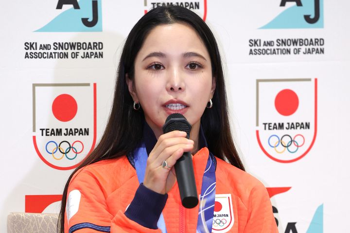 ノルディックスキー・ジャンプ女子の高梨沙羅選手（2026年2月18日、時事）