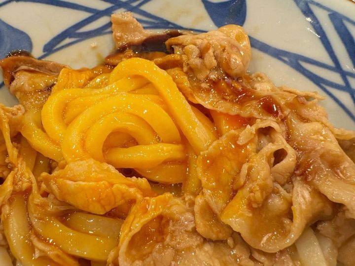 打ち立てのコシが自慢の麺に、肉の旨みと玉子が絡みつく三位一体の美味しさは、まさに至福のコンビネーション！