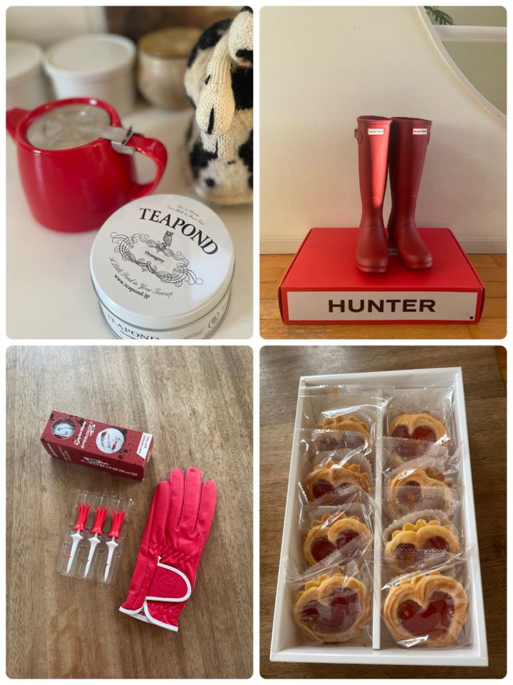 還暦祝いの真っ赤なプレゼント