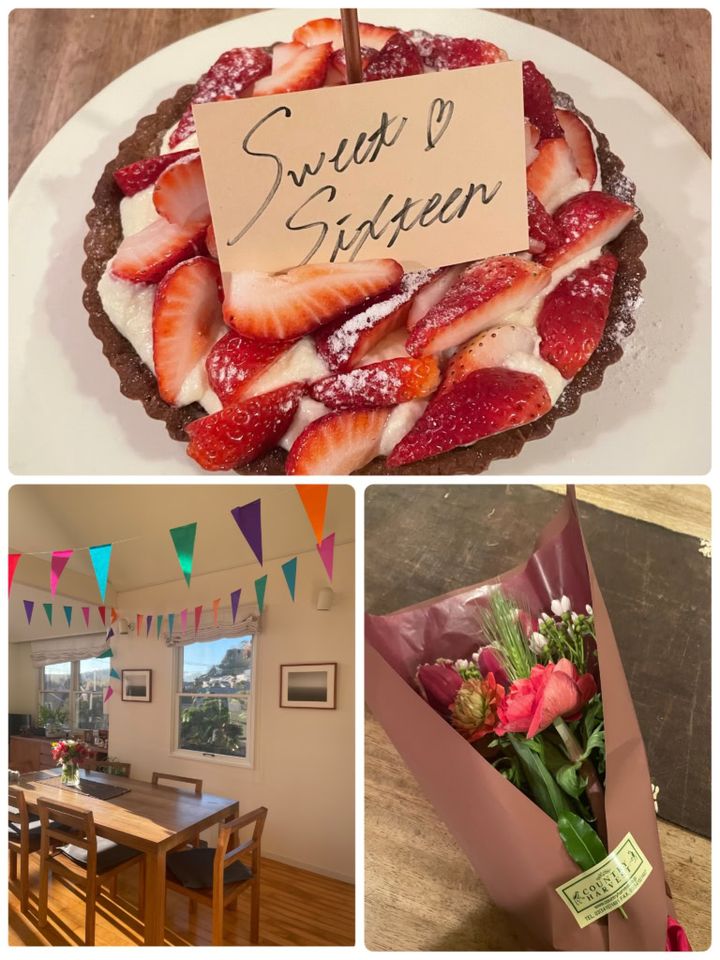 娘さん作の還暦お祝いケーキ