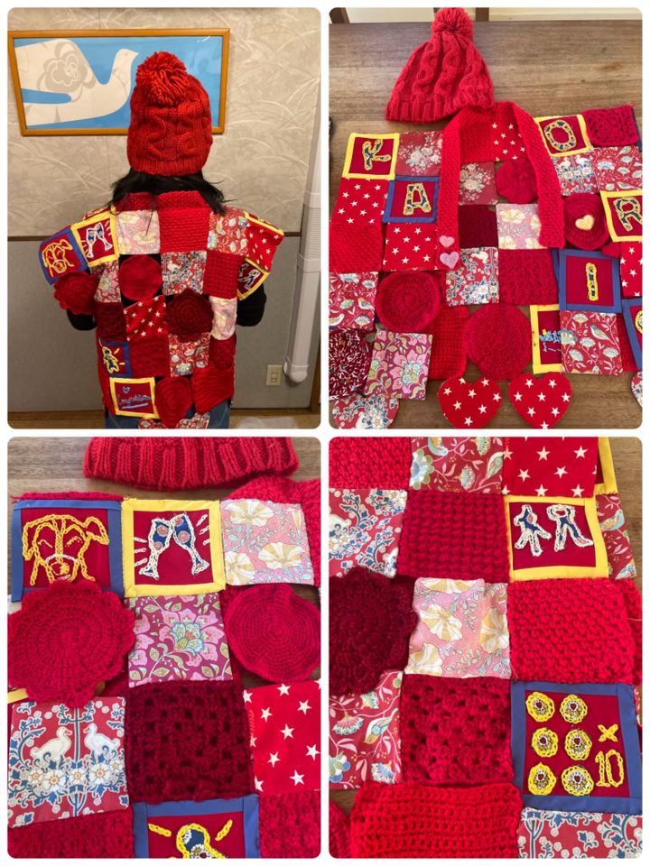 還暦祝いにいただいた手作りちゃんちゃんこ