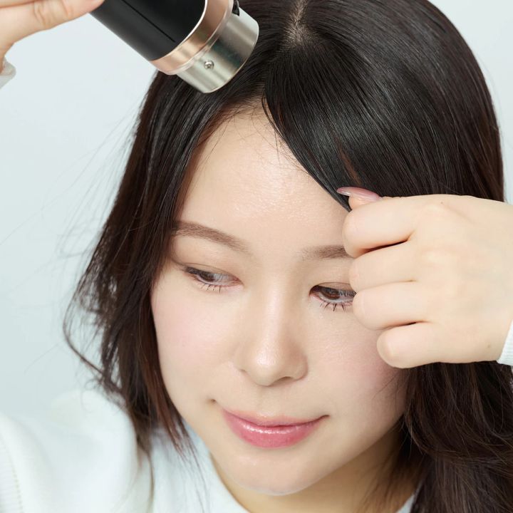 前髪割れ 直し方 カールドライヤー コイズミ 冷風