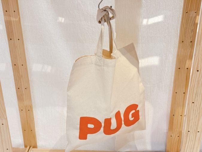 PUG（パグ）いっぴん西通り ロゴバッグ