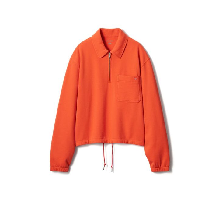 「スウェットハーフジップシャツ」￥3,990