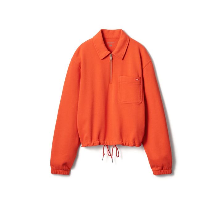 「スウェットハーフジップシャツ」￥3,990