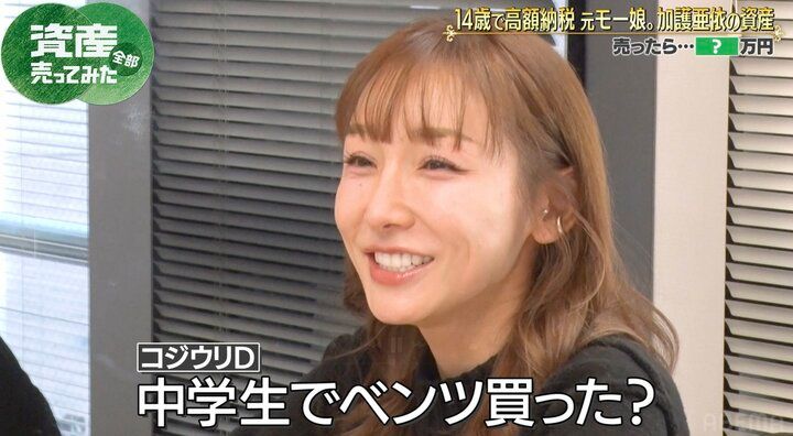 【写真・画像】14歳で納税額4ケタ万円超え 加護亜依、中学生で高級車購入「移動に必要だったので」 2枚目