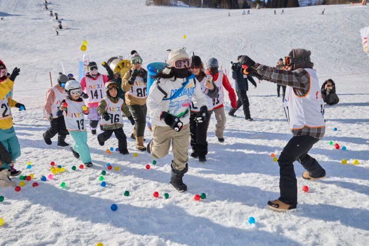 雪育新潟フェス＠苗場雪上大運動会玉入れ