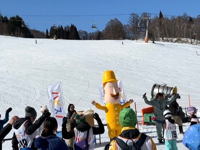 雪育新潟フェス＠苗場雪上大運動会レルヒさんと準備体操