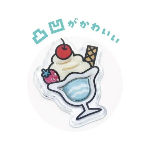 パールマシュマロシールのスイーツモチーフデザイン