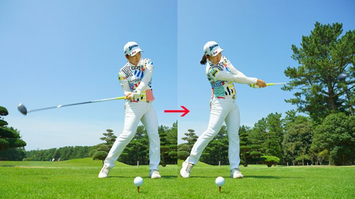 「マン振り素振り」で飛距離アップ！女子プロが実践する練習法