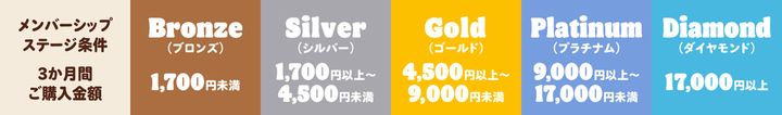 メンバーシップ ステージ条件