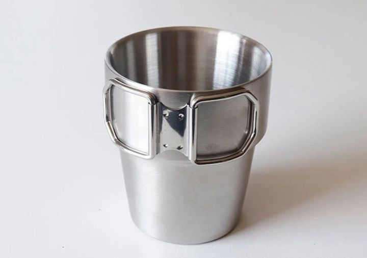 ダイソー スタッキングできる2重ステンレスカップ（300ml） 収納