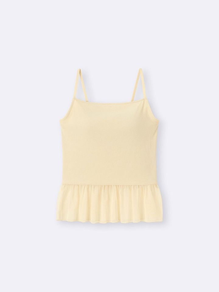 GUのブラフィールペプラムキャミソール