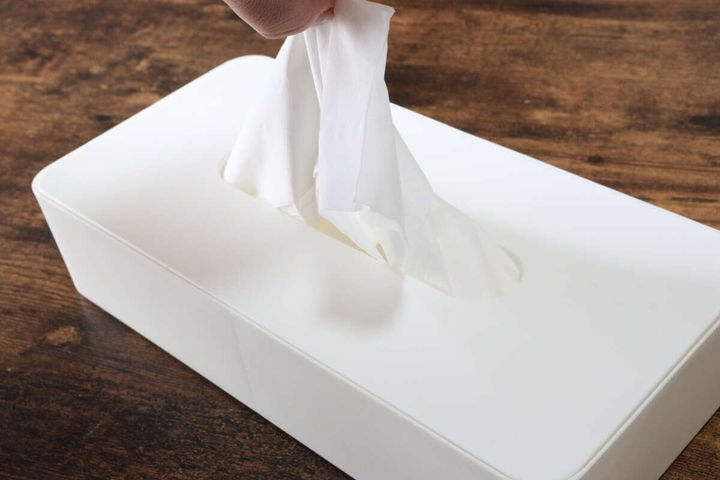 ティッシュケース（ホワイト） 使用例
