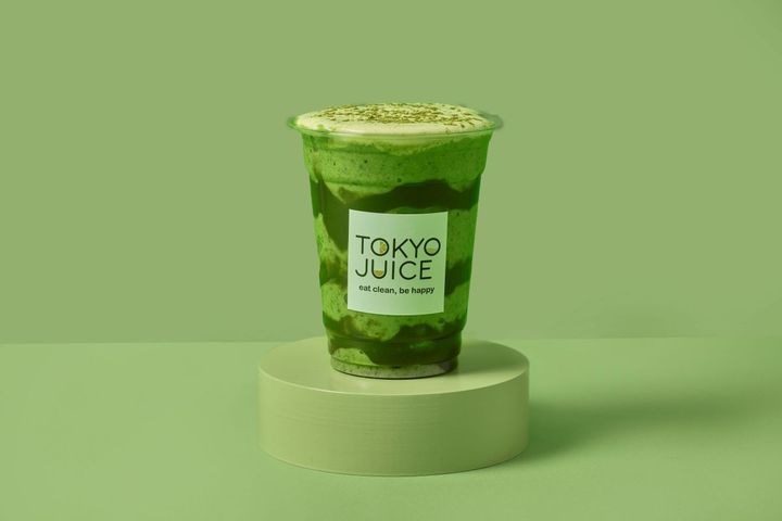 トーキョージュース【麻布台ヒルズ限定】「Matcha blossom smoothie」テイクアウト 1,290円 / イートイン 1,320円