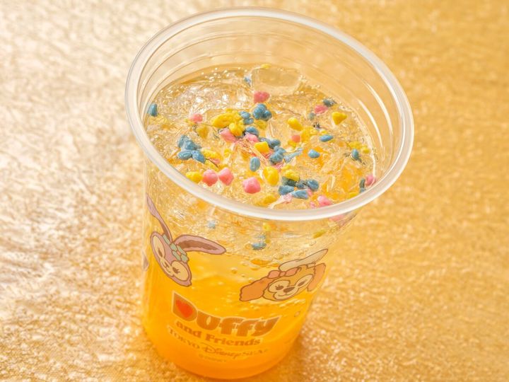 東京ディズニーシー「ダッフィー＆フレンズのファインド・ユア・ビューティフル・ブルー！」スパークリングドリンク（オレンジ＆ライチー）