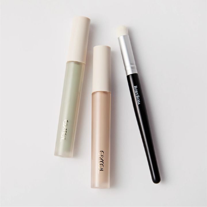 サナ エクセル エシリアル セラムコンシーラー ロージーローザ ポイントメイクアップ ブラシセット プチプラコスメ お悩み カバーメイク ベースメイク 赤み ニキビ 2026春新作