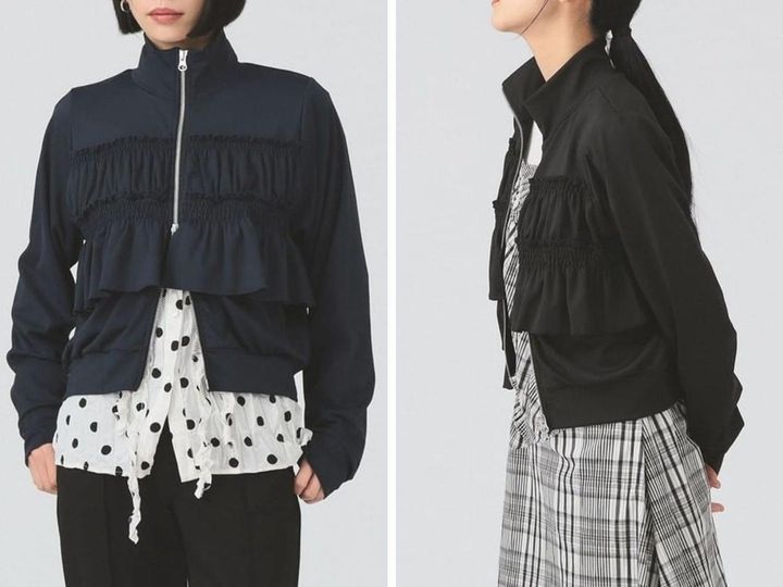 画像: 「フリル ジャージ ブルゾン」各￥15,950 出典：レイ ビームス