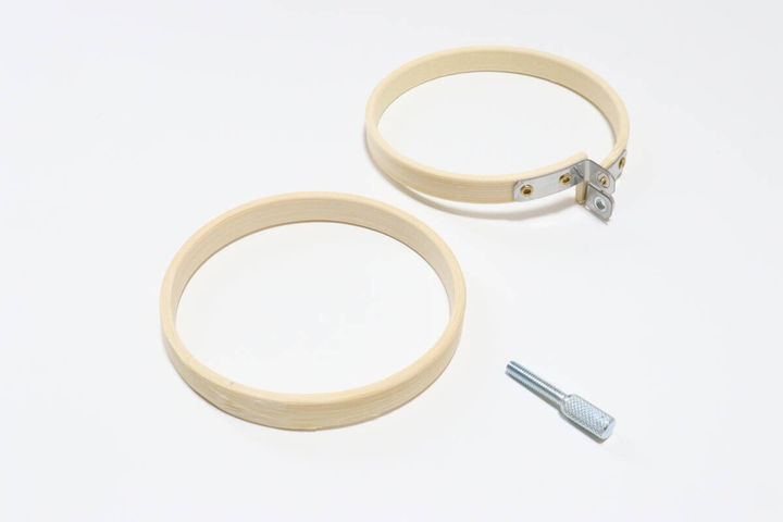 セリア 竹製刺しゅう枠 パーツ