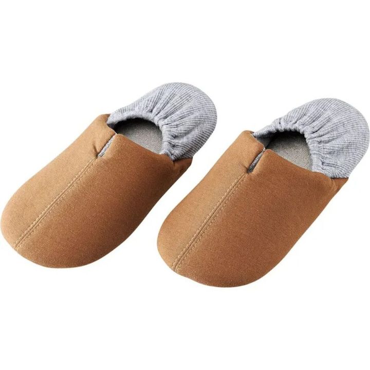 カインズのコジット 洗える防災スリッパ 足まもりっぱ BROWN 22.5～24.5cm Mのビジュアル