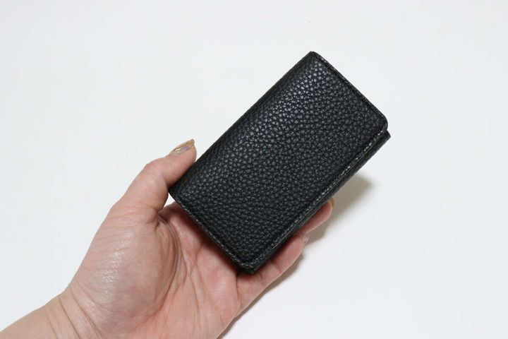 ダイソーのレザー調マチ付き名刺ケース（ベーシック）のビジュアル