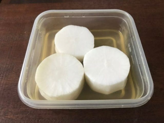 「ふろふき大根のとろみひき肉あんかけ」レシピ