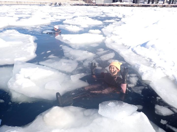 北海道 知床 ウトロ 流氷ウォーク