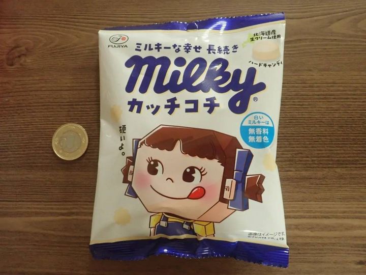 DAISO(ダイソー)：不二家 カッチコチミルキー袋 32g