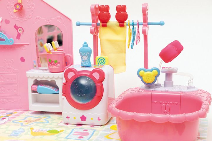 メルちゃん バスタブ、洗面台、物干し竿など