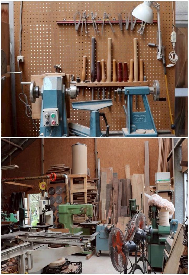 木工家・酒井航さんの工房