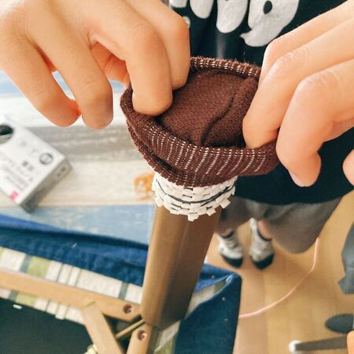 イスの靴下がすぐ脱げちゃう！そんな時はあるモノを