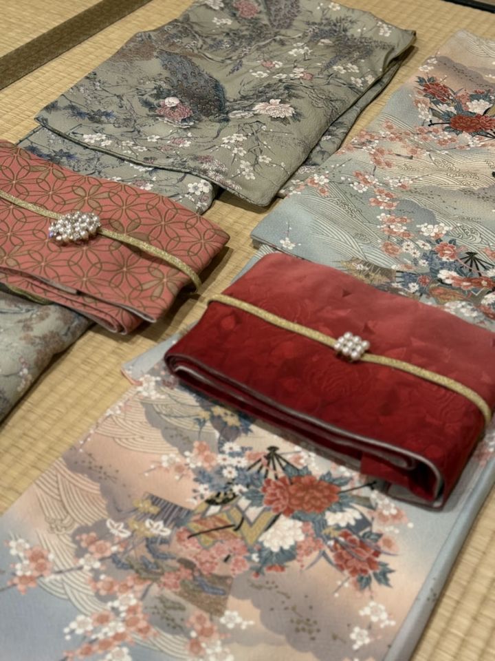 今回レンタルした着物。二人でイメージを合わせました。