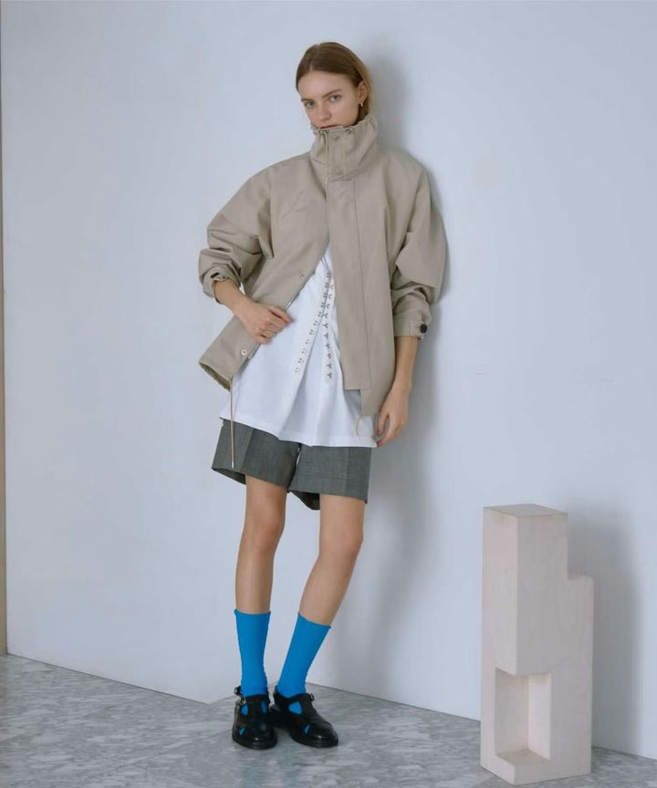 画像: PARIGOT別注 RECYCLED SHELL TAFFETA STAND COLLAR JACKET ¥71,500（税込）