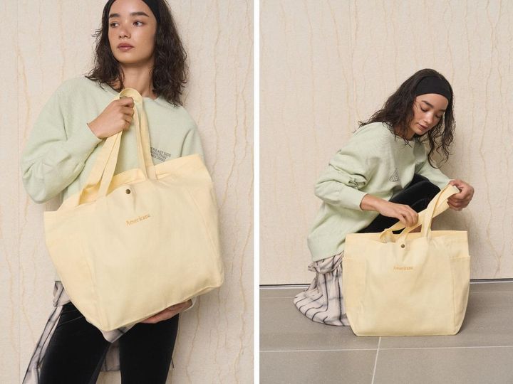 画像: 「別注 エンブロイダリー トート M」￥6,930【アメリカーナ】 出典：ファーストハンド