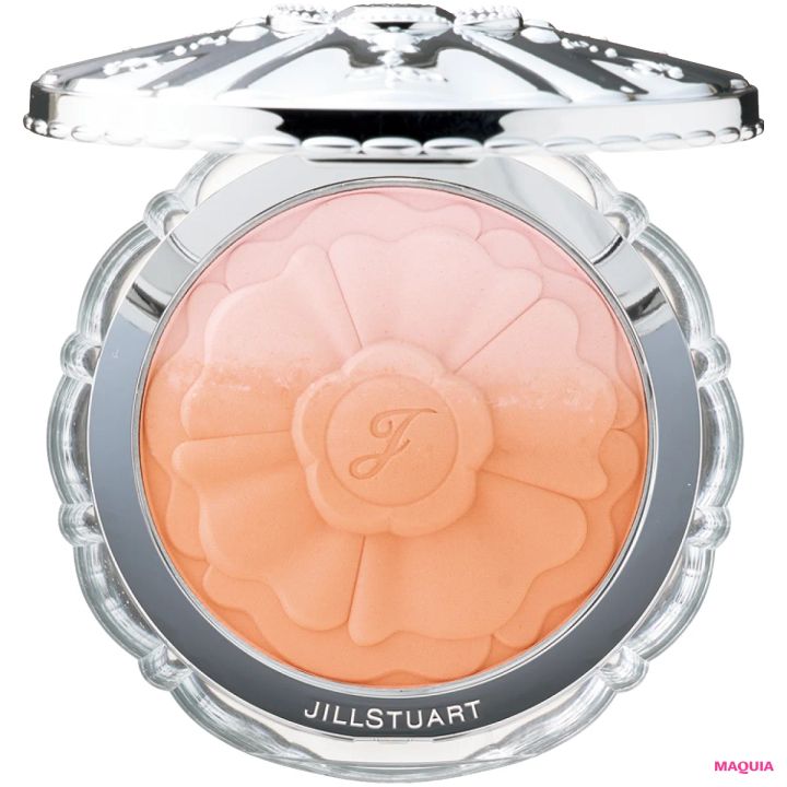 マキア MAQUIA 2026年4月号表紙 堀田真由さんメイク ジルスチュアート パステルペタル ブラッシュ 07