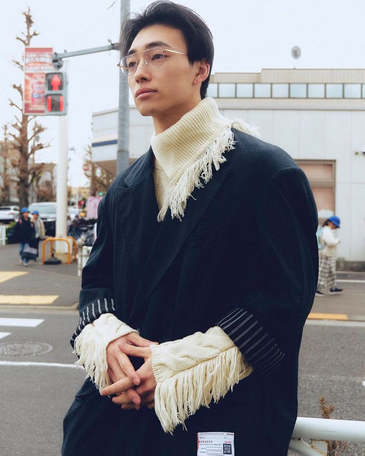 【スナップ】オーバーサイズのジャケットメイン。絞りのアクセントでブーツインデニムに