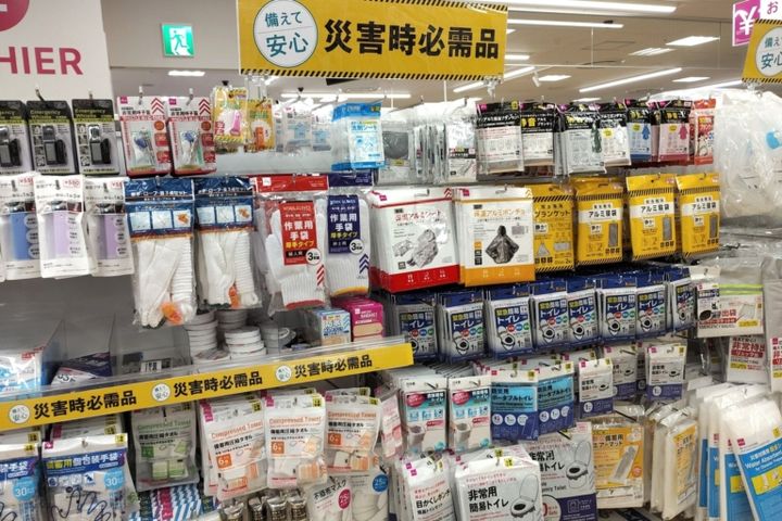 ダイソーの防災アイテム売り場