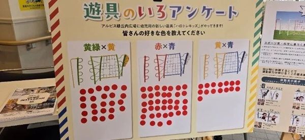 大阪府池田市のUR賃貸住宅「アルビス緑丘」に、ウィンゲートが開発した新遊具が登場