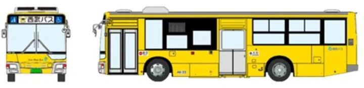 西武鉄道新2000系モチーフのきいろいバス