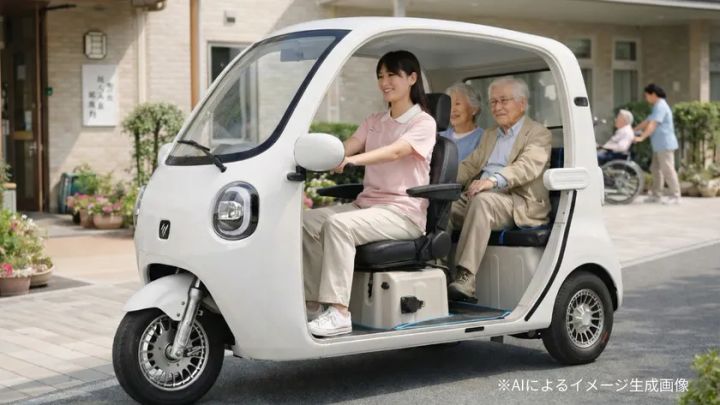 介護施設でビベルCOCOに乗車する利用シーン