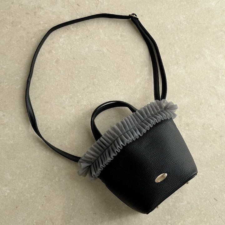 しまむらのチュールハンドバッグ（yuna）