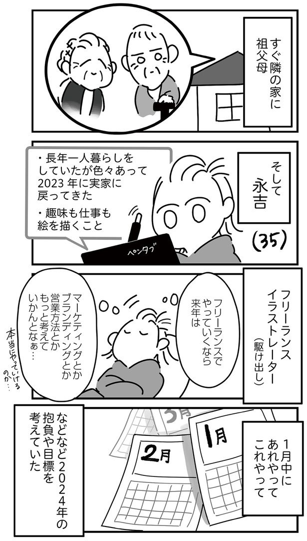 2024年のことを考えていた （C）まえだ永吉／KADOKAWA