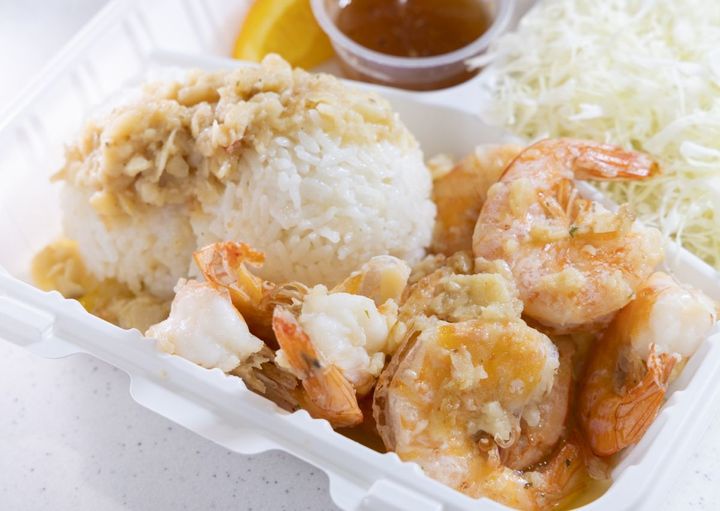 オリジナル・ガーリックバター・シュリンプ（$19.95）